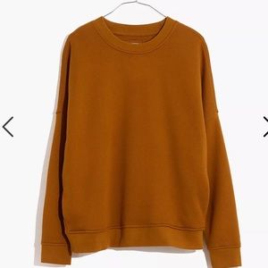 *Madewell* MWL Betterterry Crewneck Sweatshirt Cedar